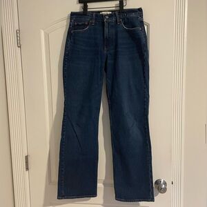 Abercrombie Low Rise Baggy Jeans medium dark wash